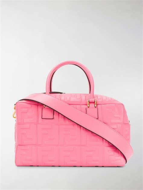 fendi purse pink|fendi pink leather boston bag.